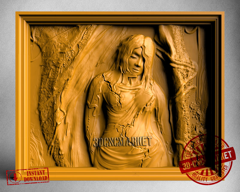 Women in Wood, 3D STL Model