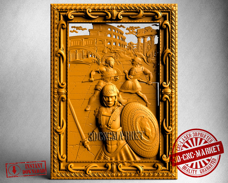 Antic Rome Gladiator, 3D STL Model