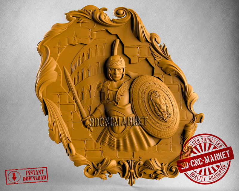 Antic Rome Gladiator, 3D STL Model