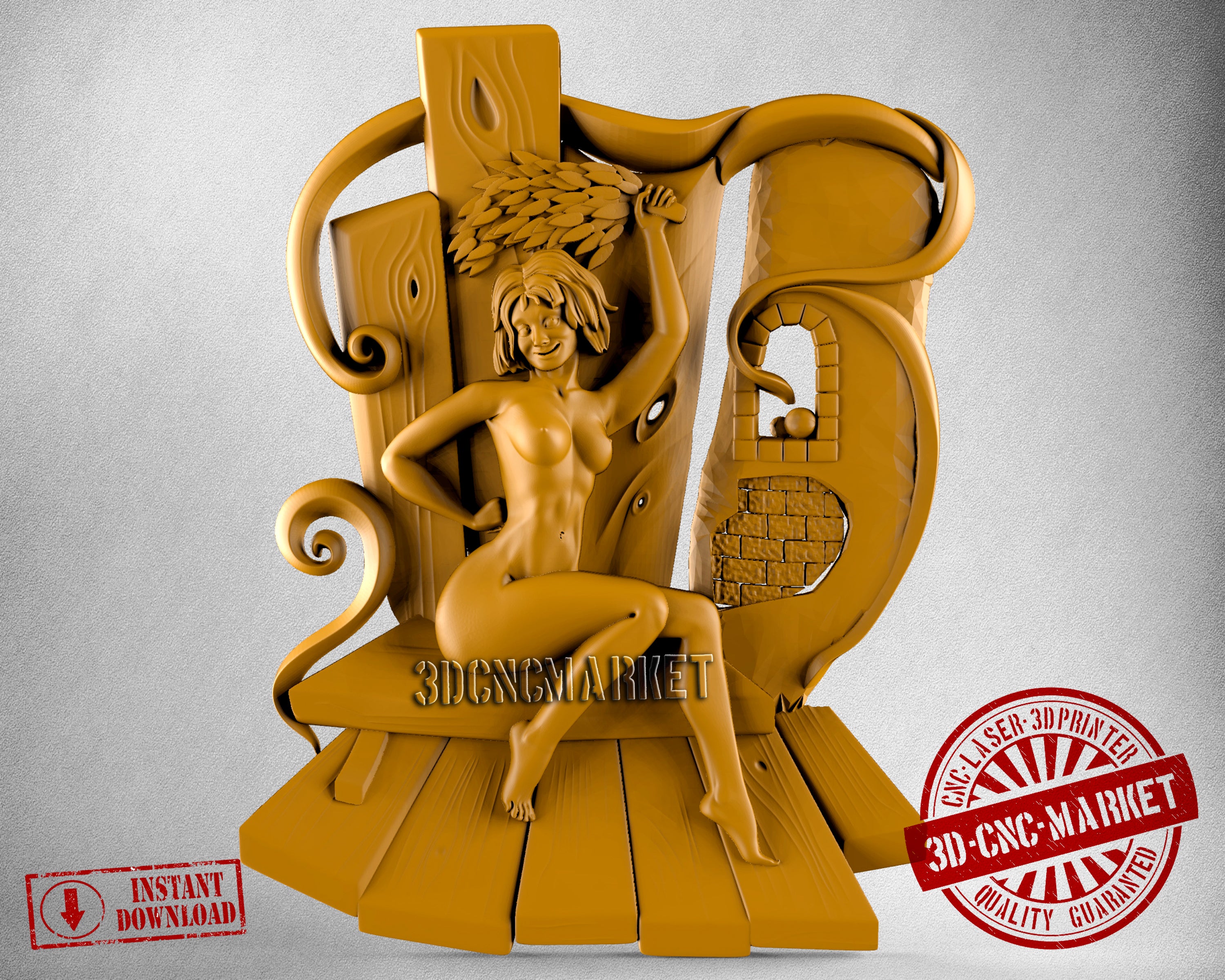 Girl, 3D STL Model