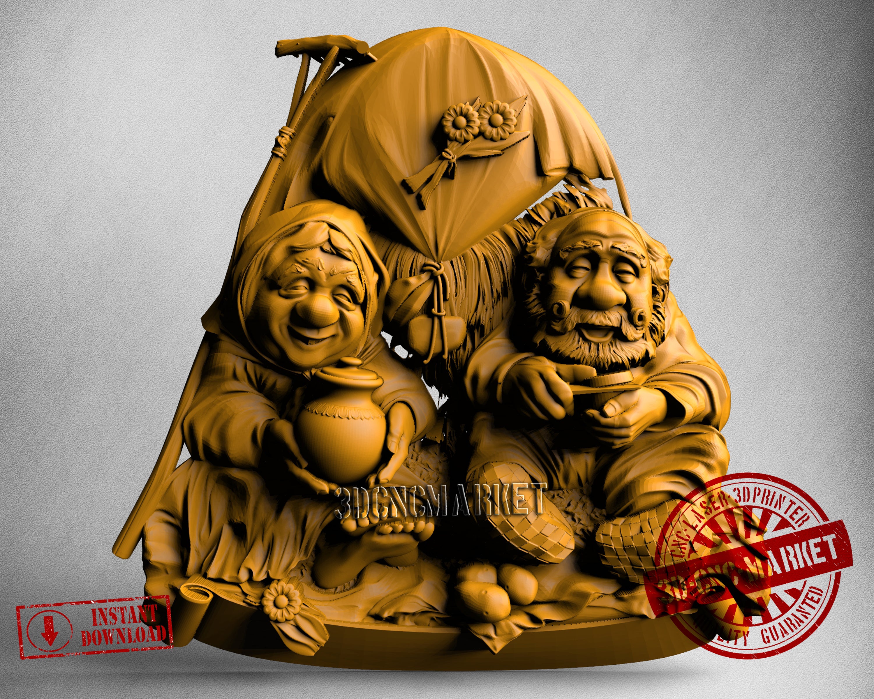 Dwarfs, 3D STL Model