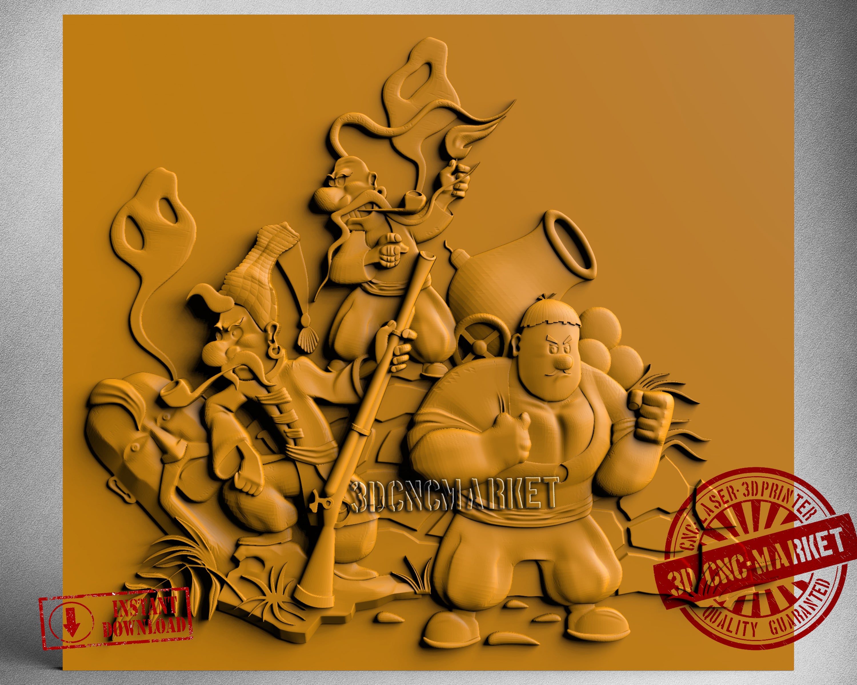 Cartoons, 3D STL Model