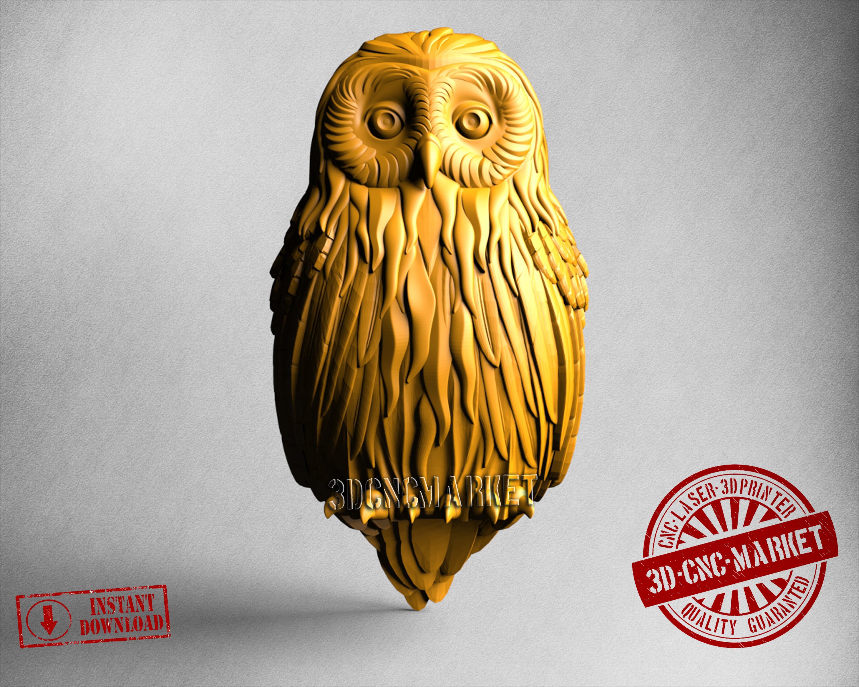 Owl, 3D STL Model