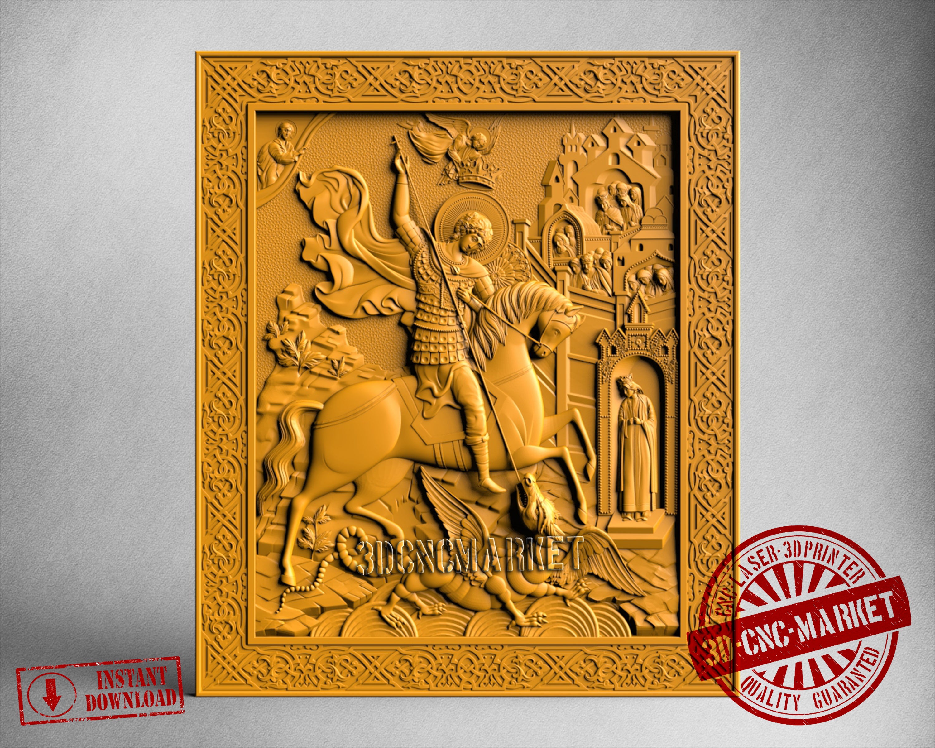 St. George, 3D STL Model