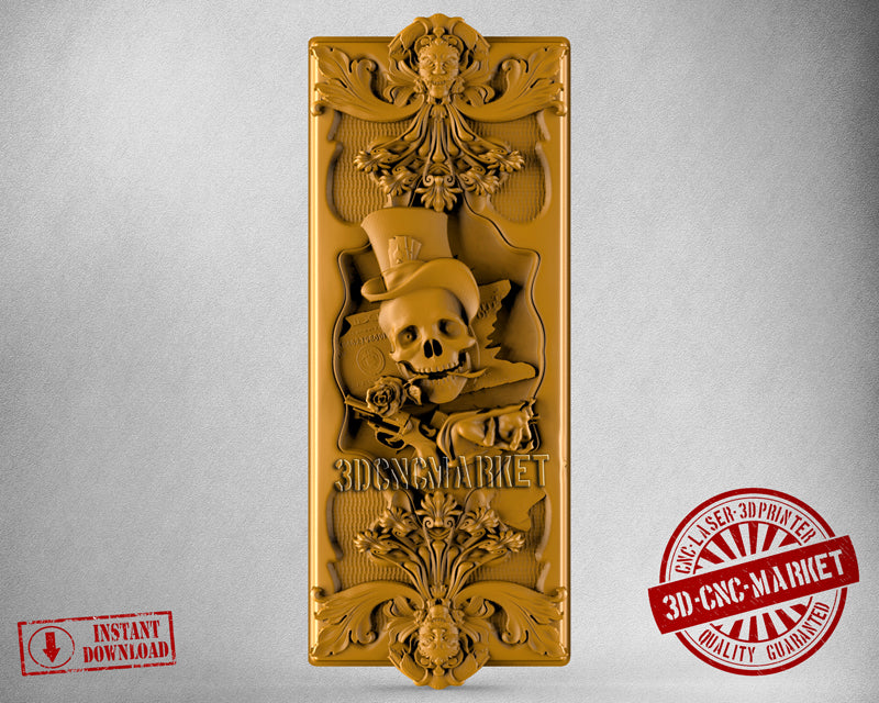 Skull Backgammon, 3D STL Model