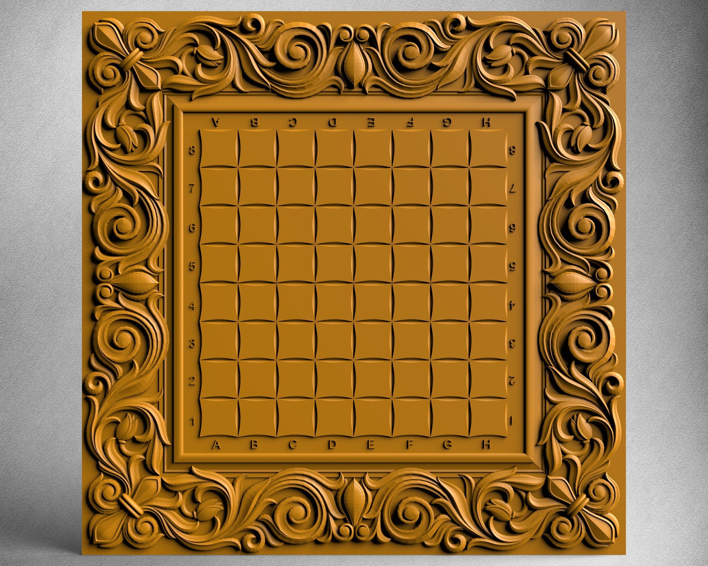 Chessboard,  3D STL Model