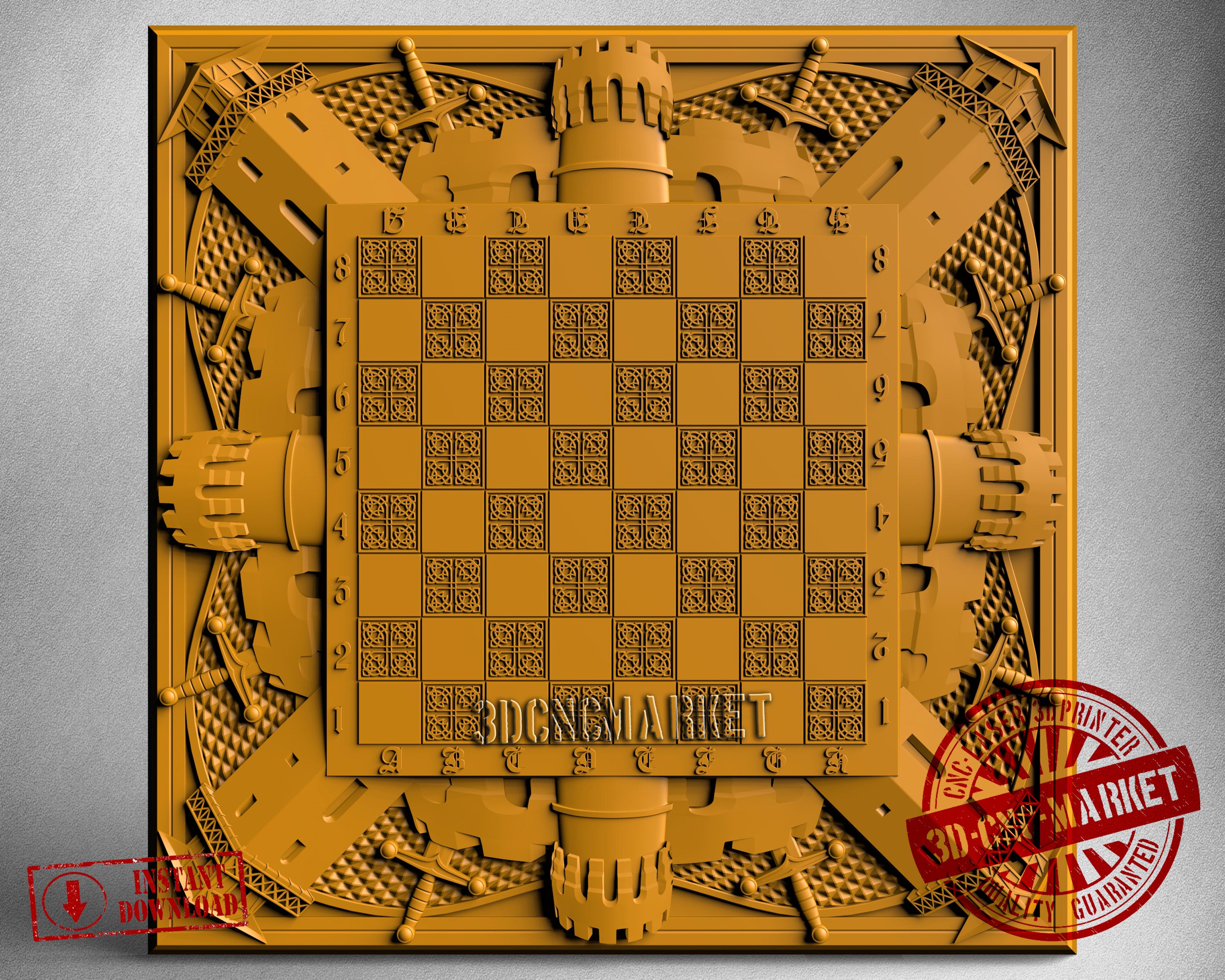 Chess Tower, 3D STL Model