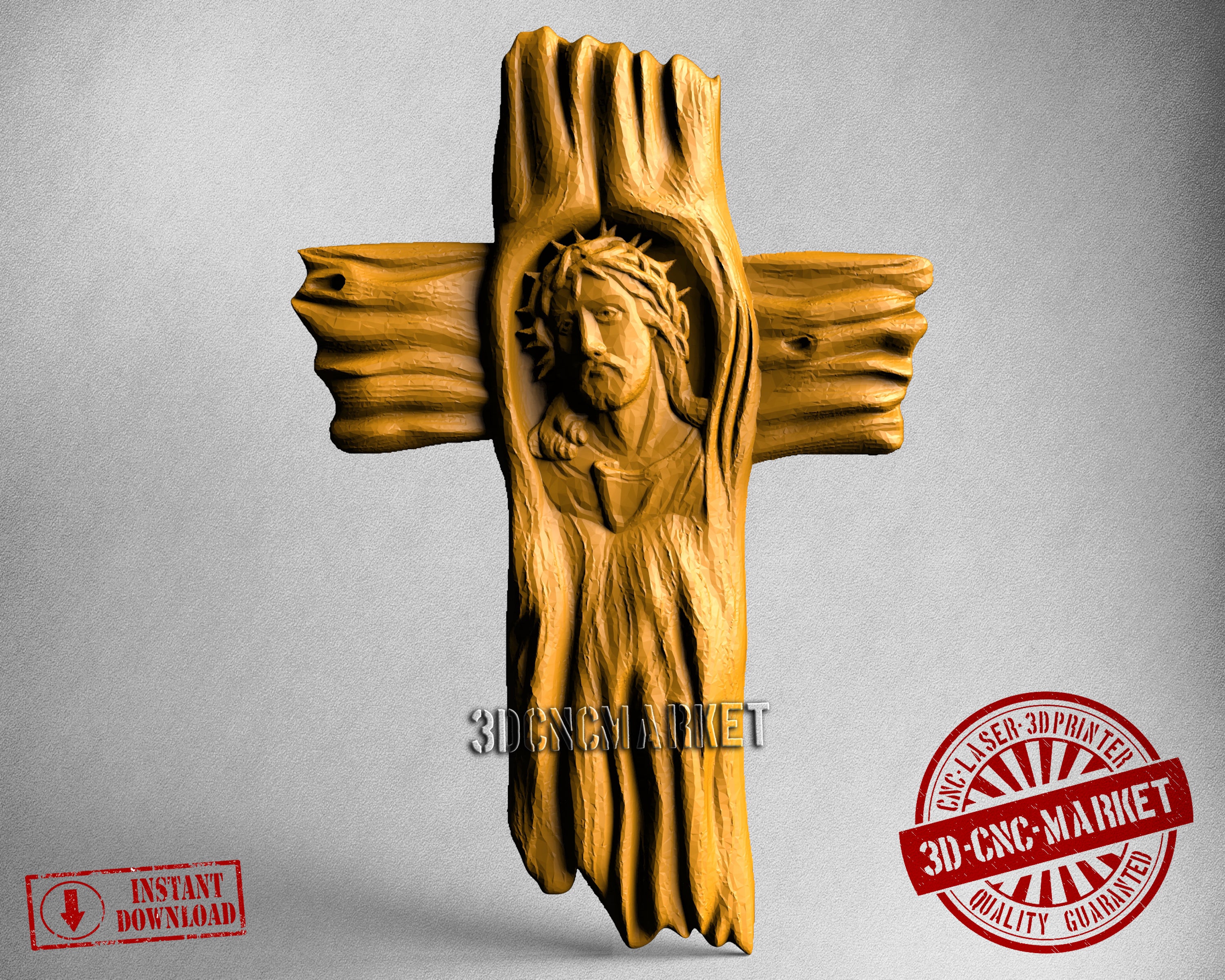 Jesus Cross, 3D STL Model