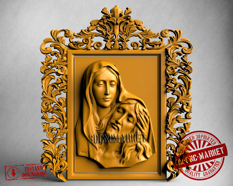 Maria and Jesus, 3D STL Model