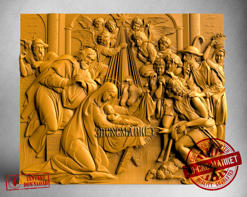 Birth of Jesus, 3D STL Model