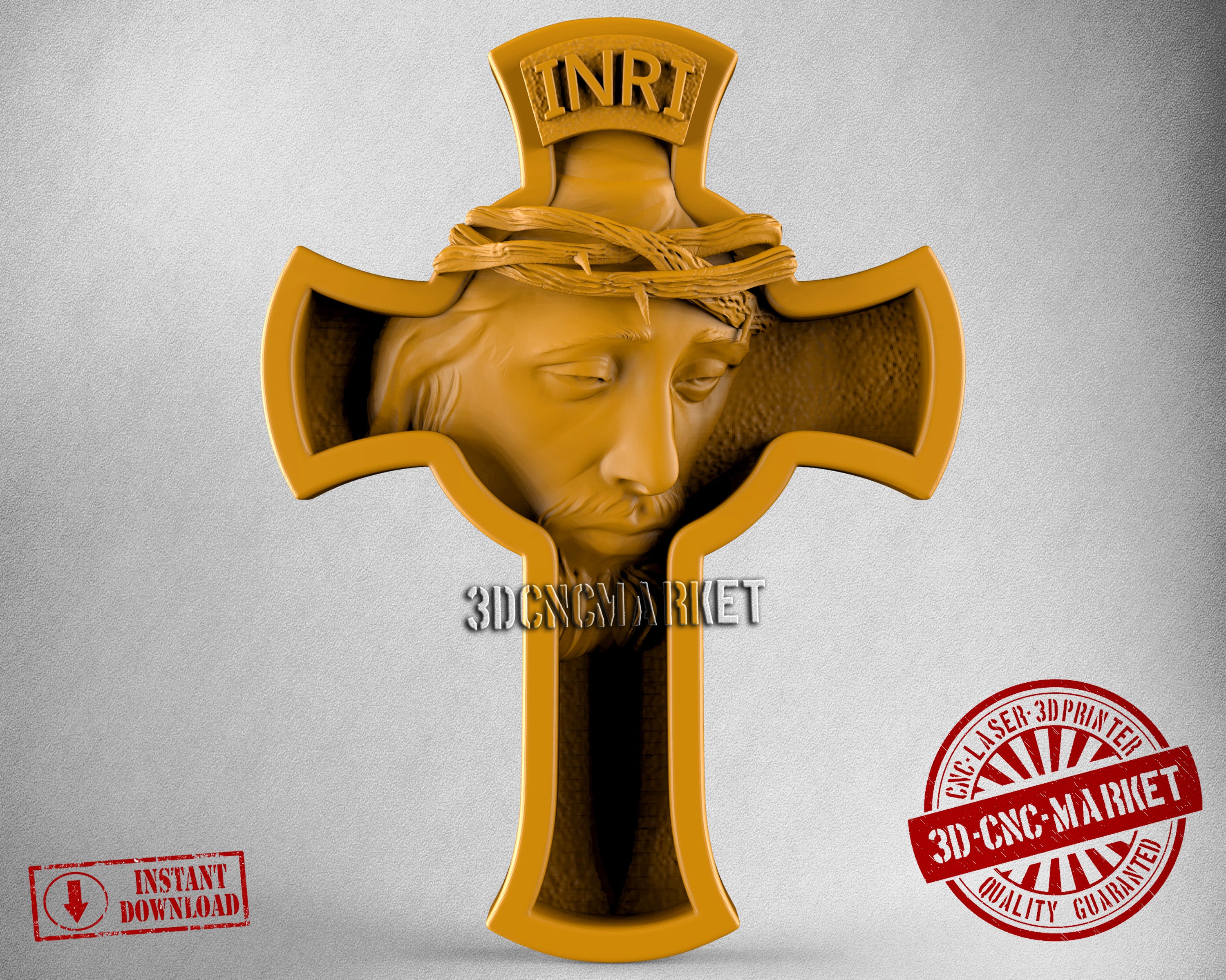 Jesus Cross, 3D STL Model