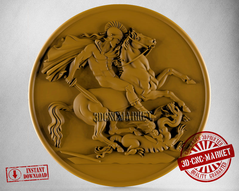 Saint George, 3D STL Model