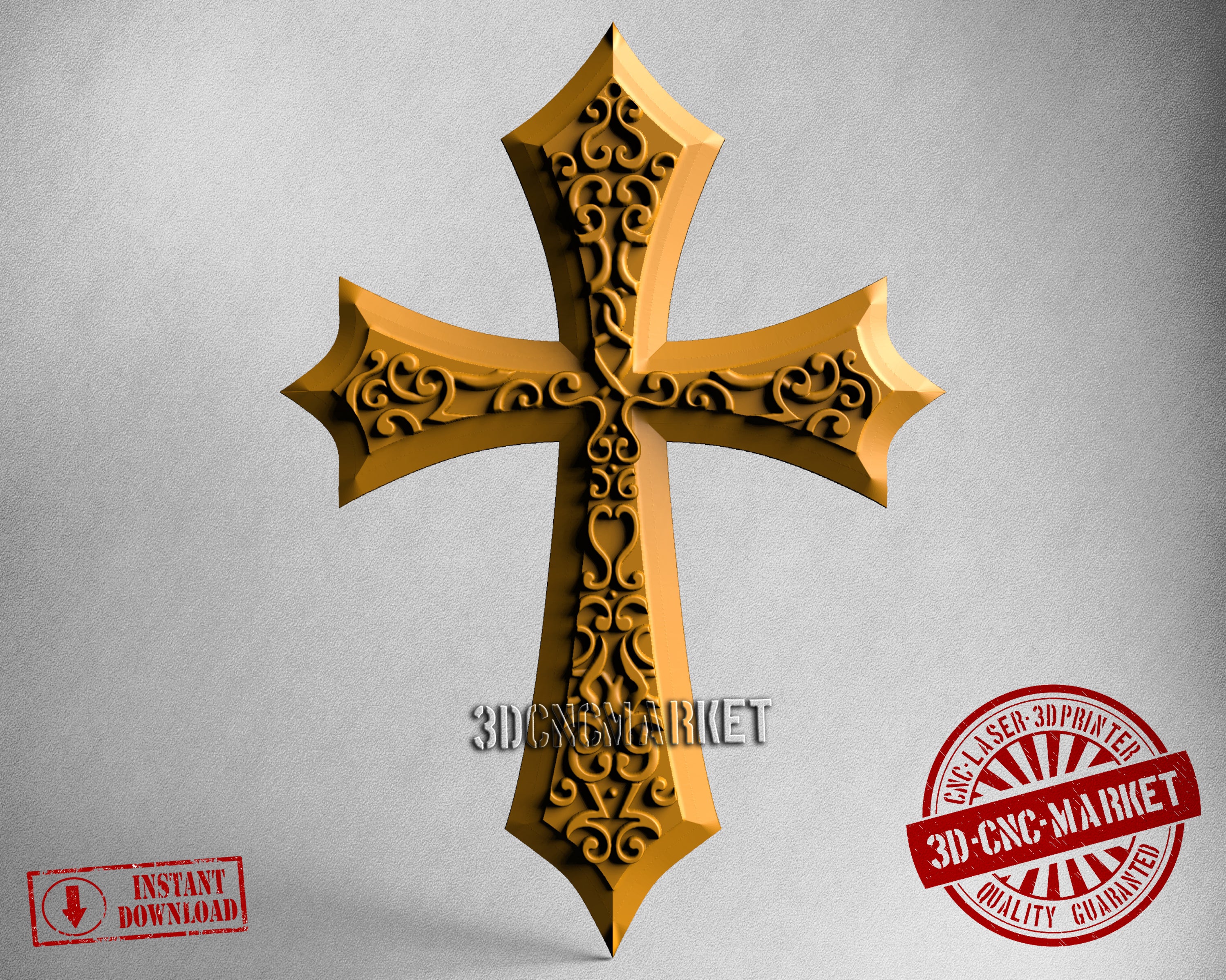 Celtic Cross, 3D STL Model