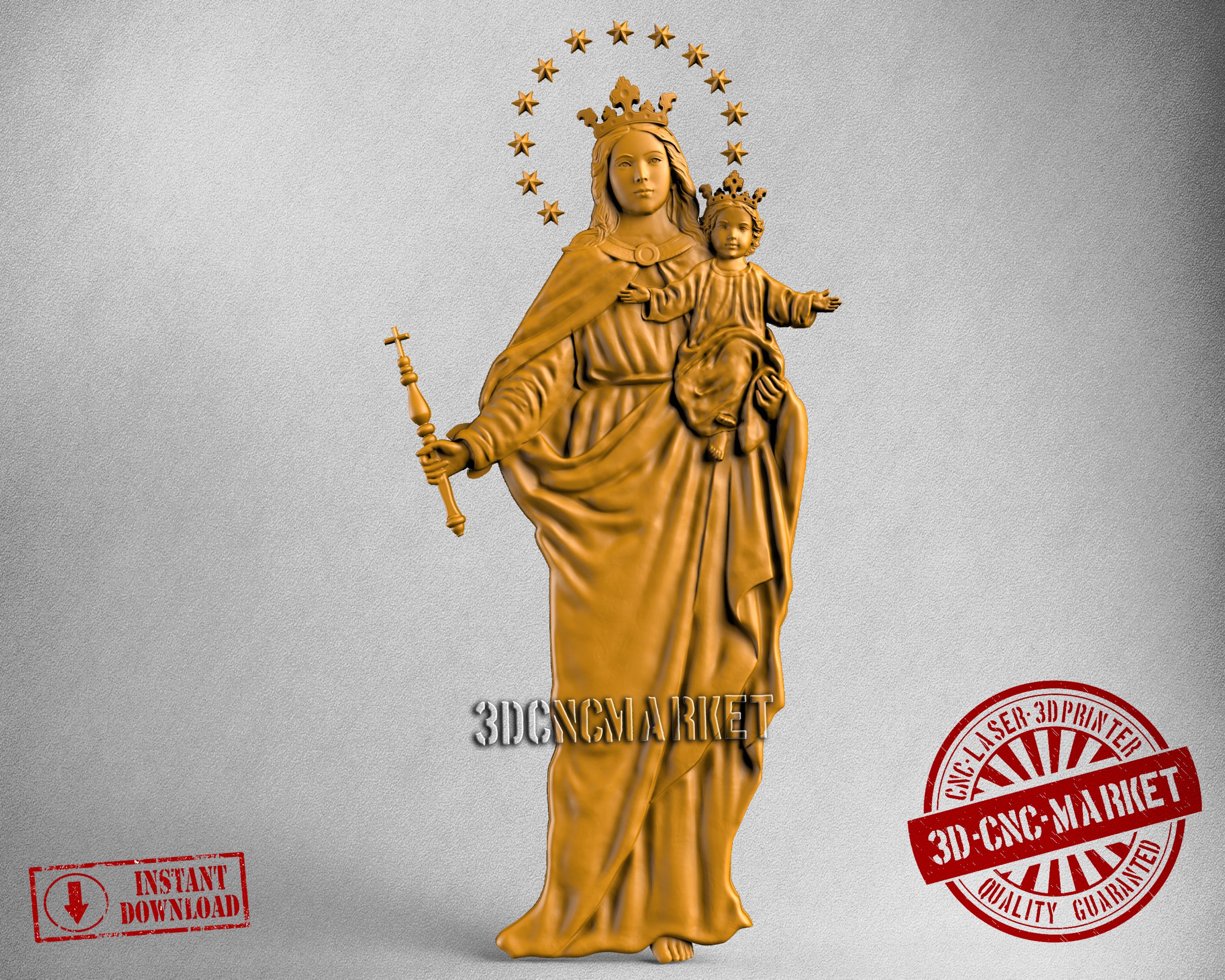 Santa Maria, 3D STL Model