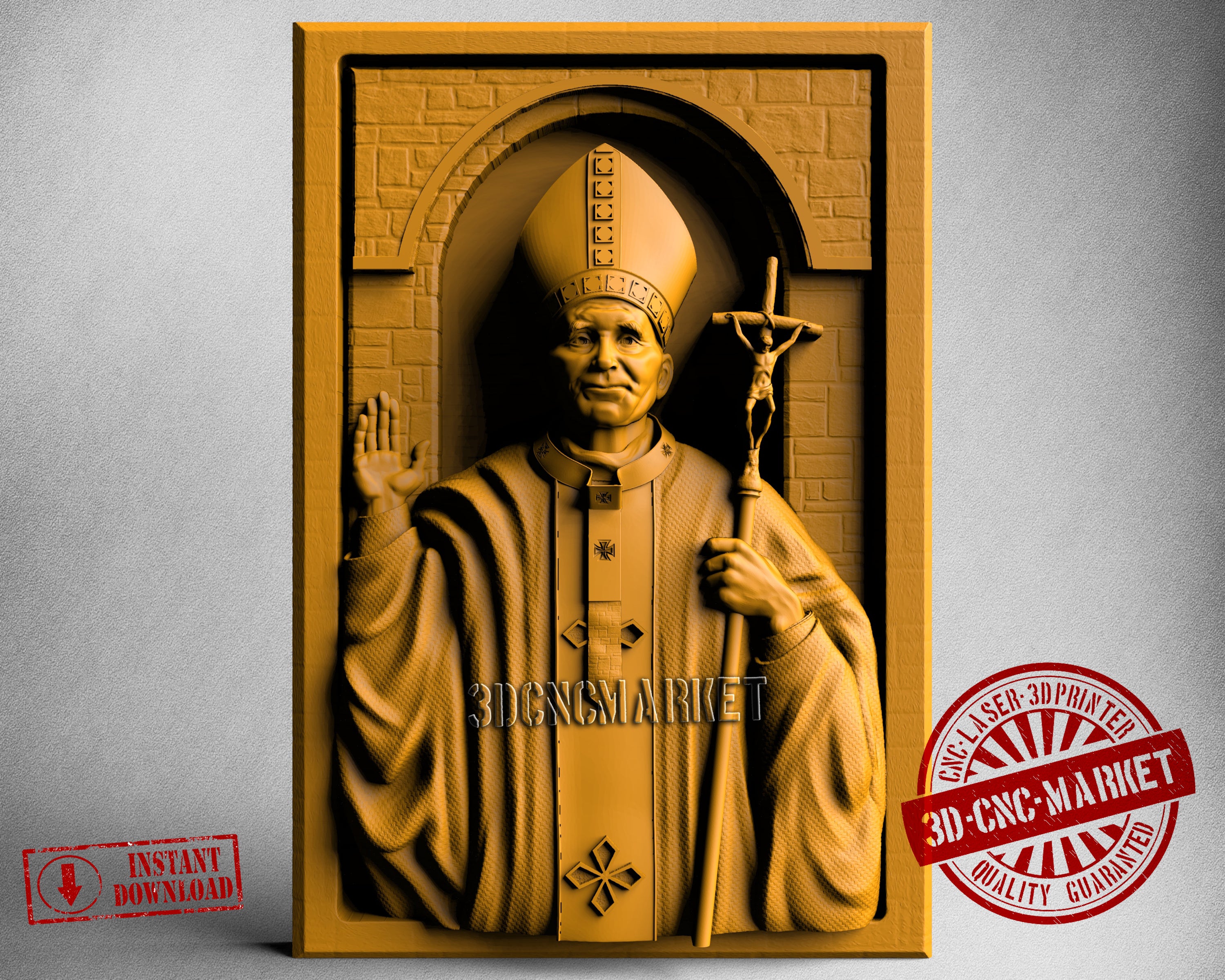 Pope, 3D STL Model