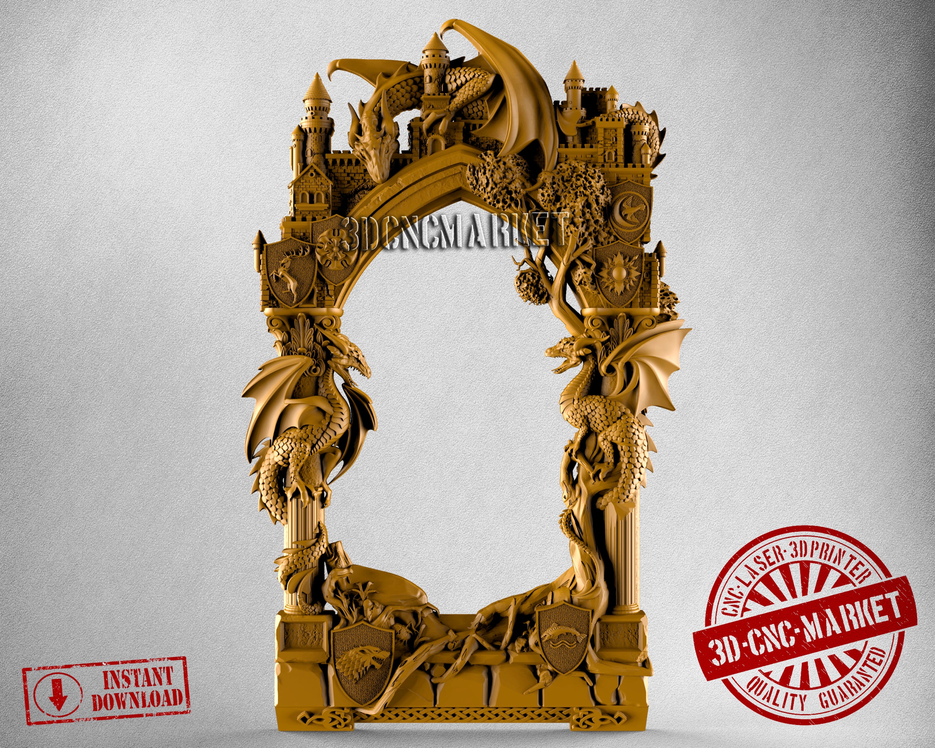 Game Of Thrones Frame, 3D STL Model