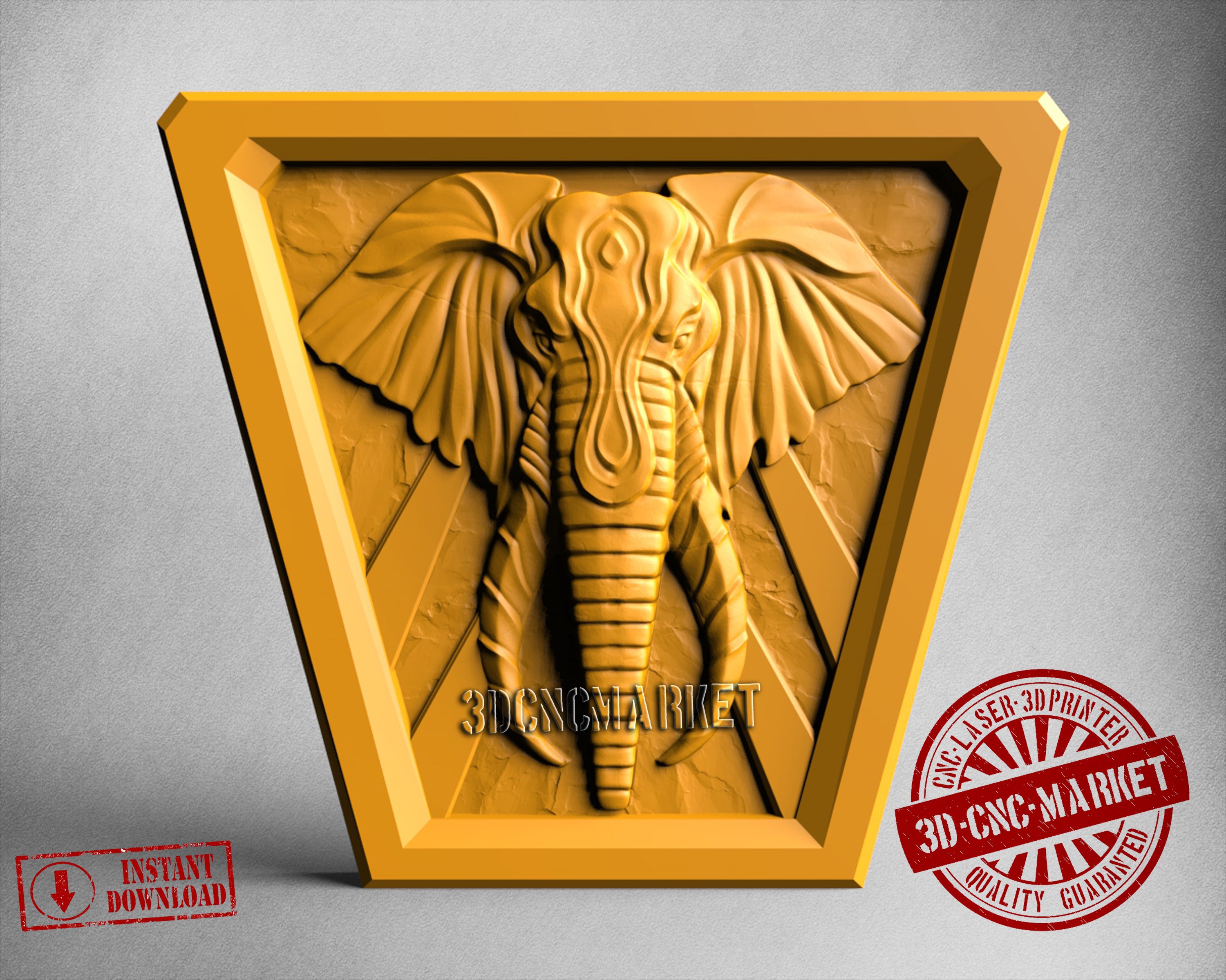 Elephants Wall, 3D STL Model