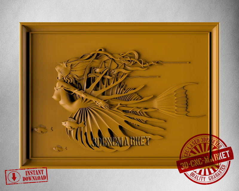 Mermaid, 3D STL Model