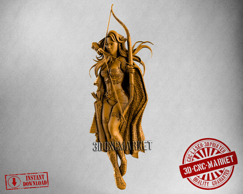 Bow Women, 3D STL Model