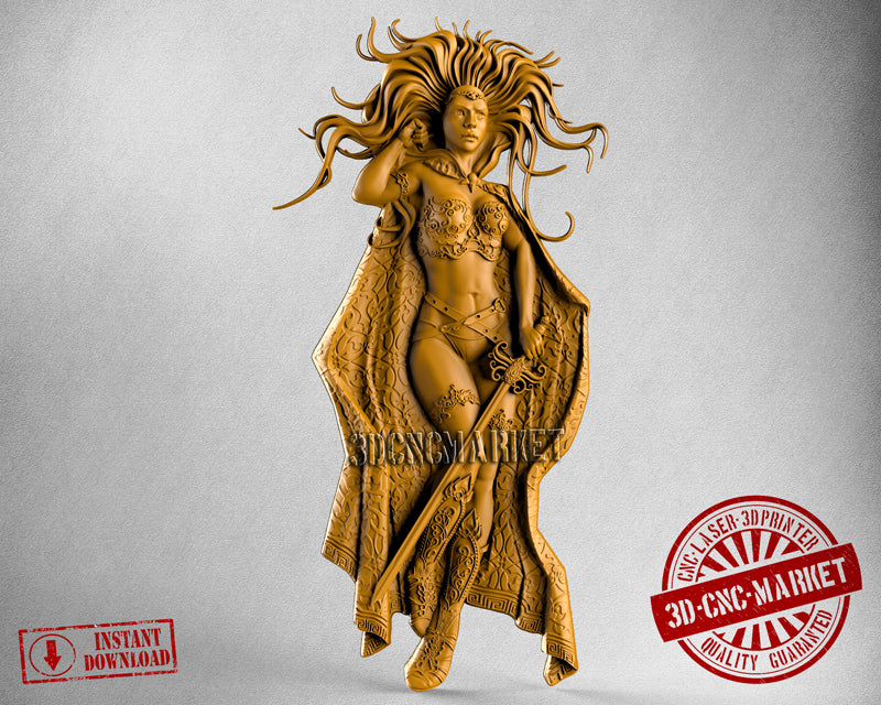 Sword Women,3D STL Model