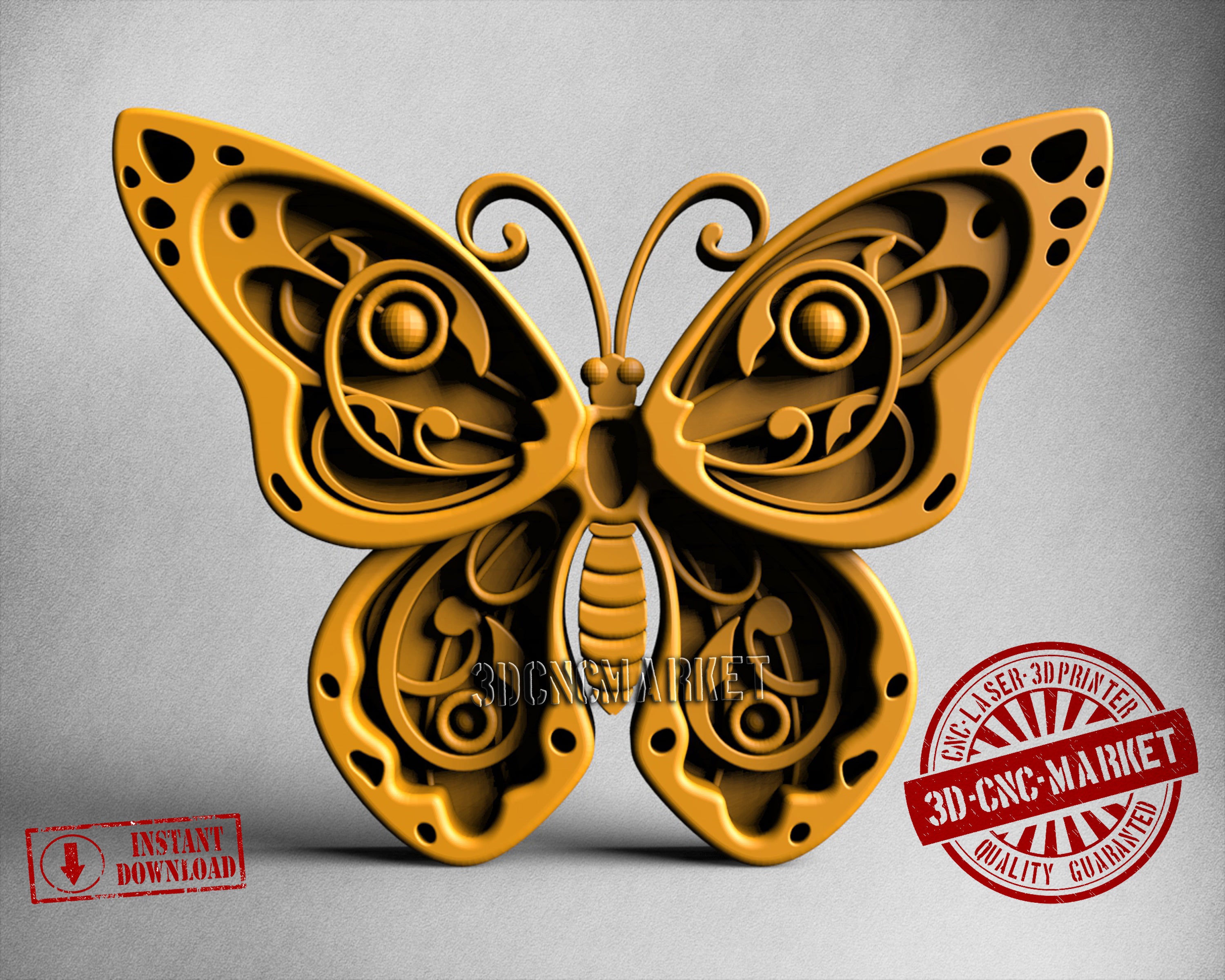 Butterfly, 3D STL Model