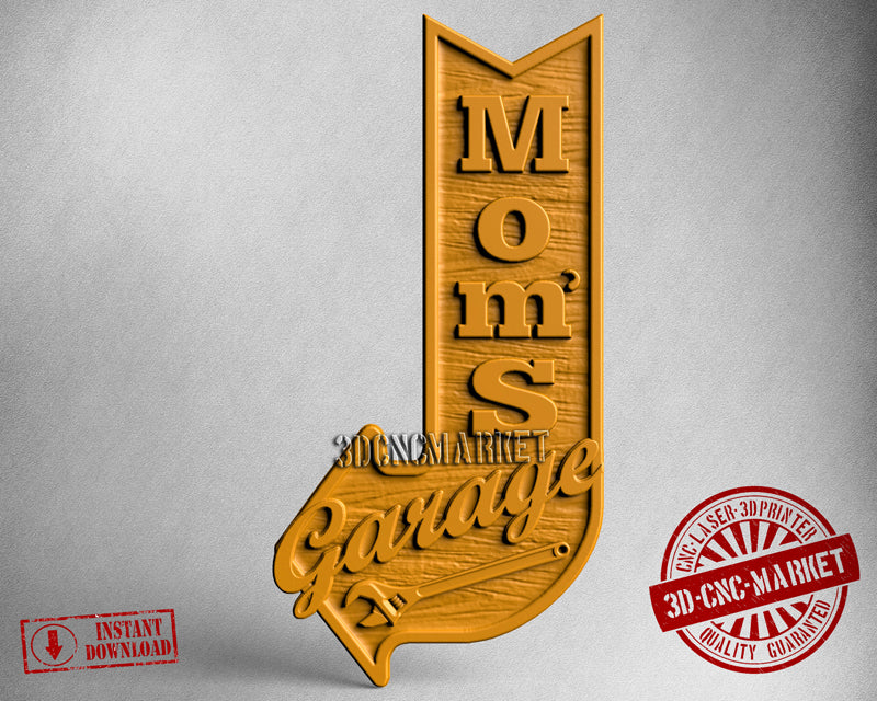 Mom's Garage, 3D STL Model