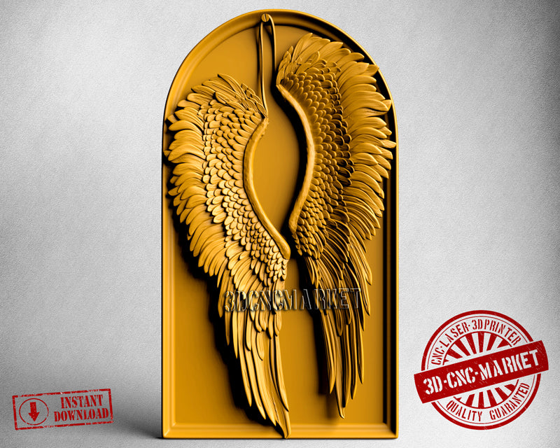Angels Wings, 3D STL Model