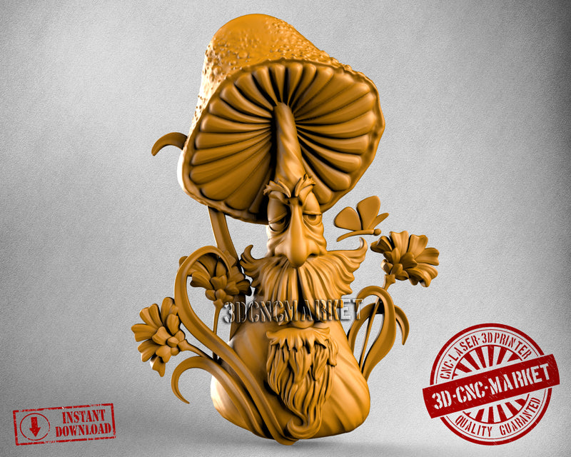 Mushroom Man, 3D STL Model