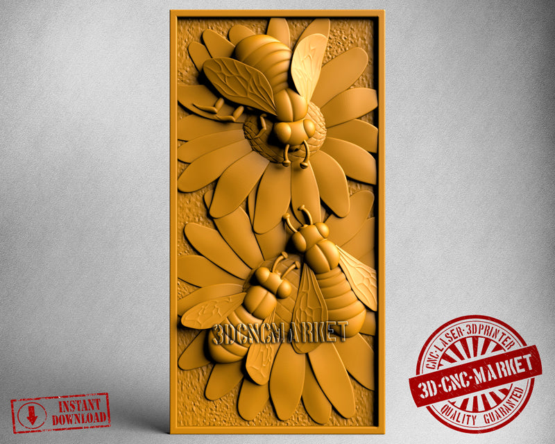 Bees, 3D STL Model