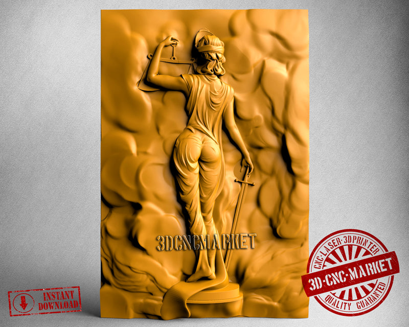 Femida Lady of Justice, 3D STL Model