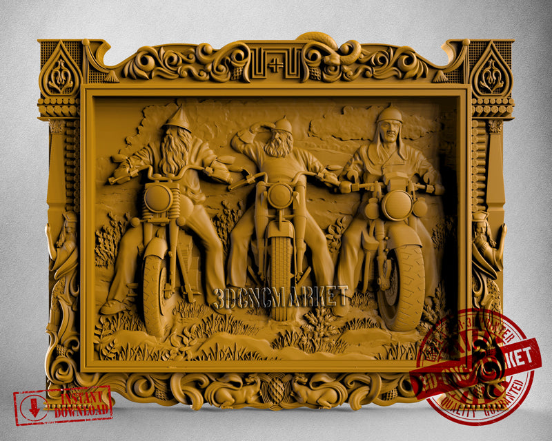 Bikers, 3D STL Model