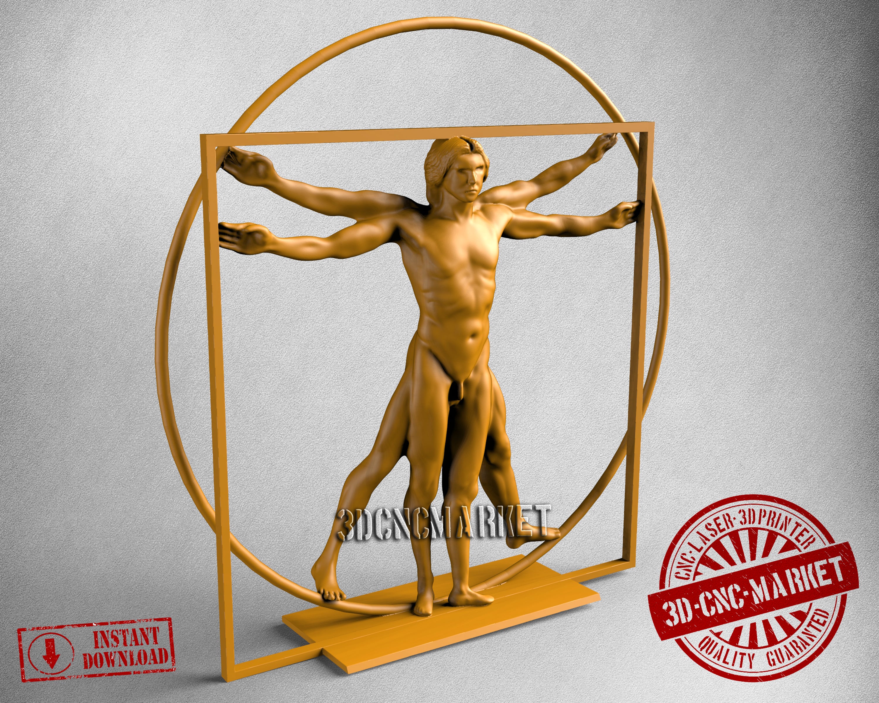 Vitruvian, 3D STL Model