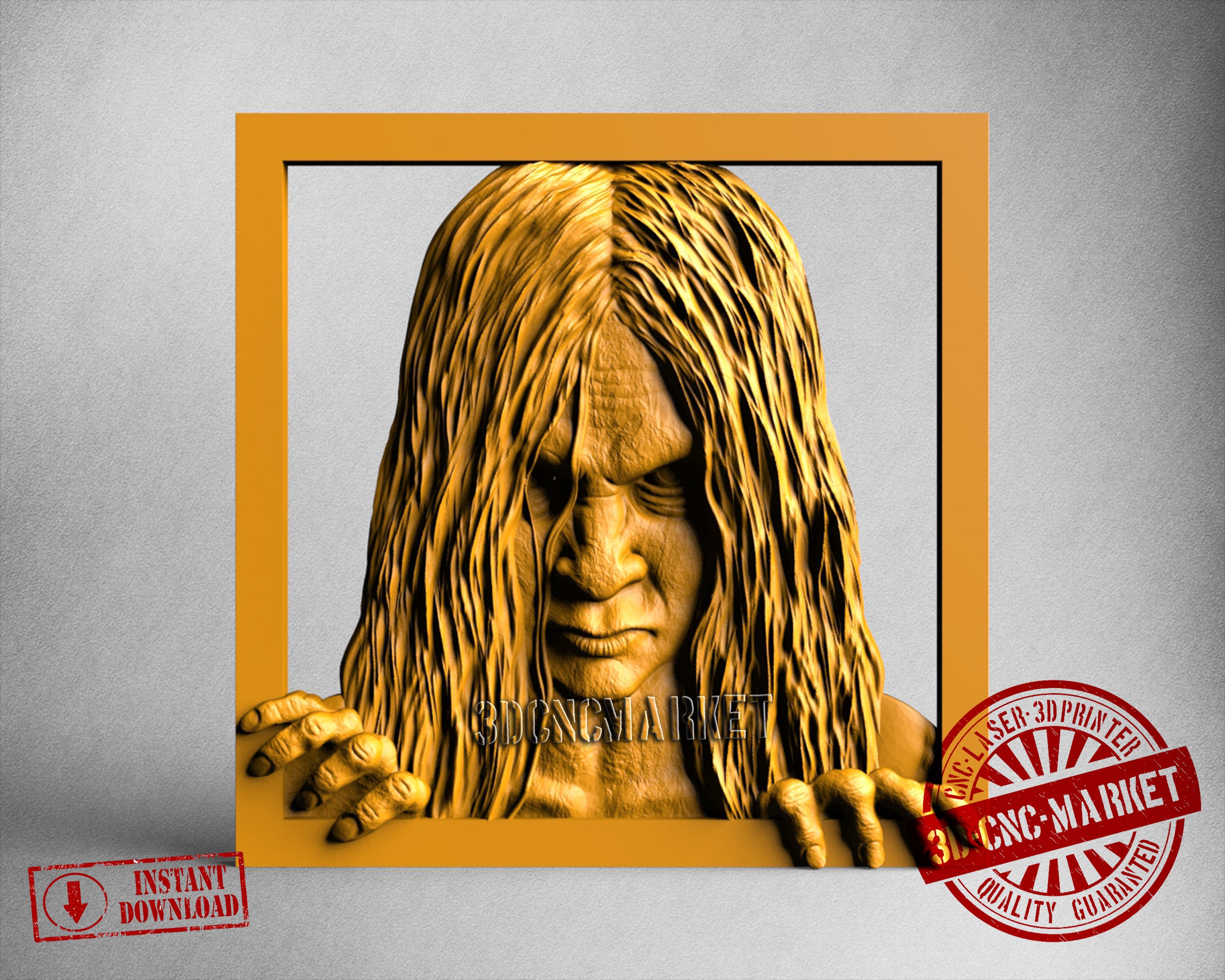 The Ring Movie Samara, 3D STL Model