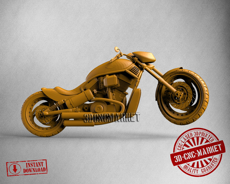 Harley, 3D STL Model