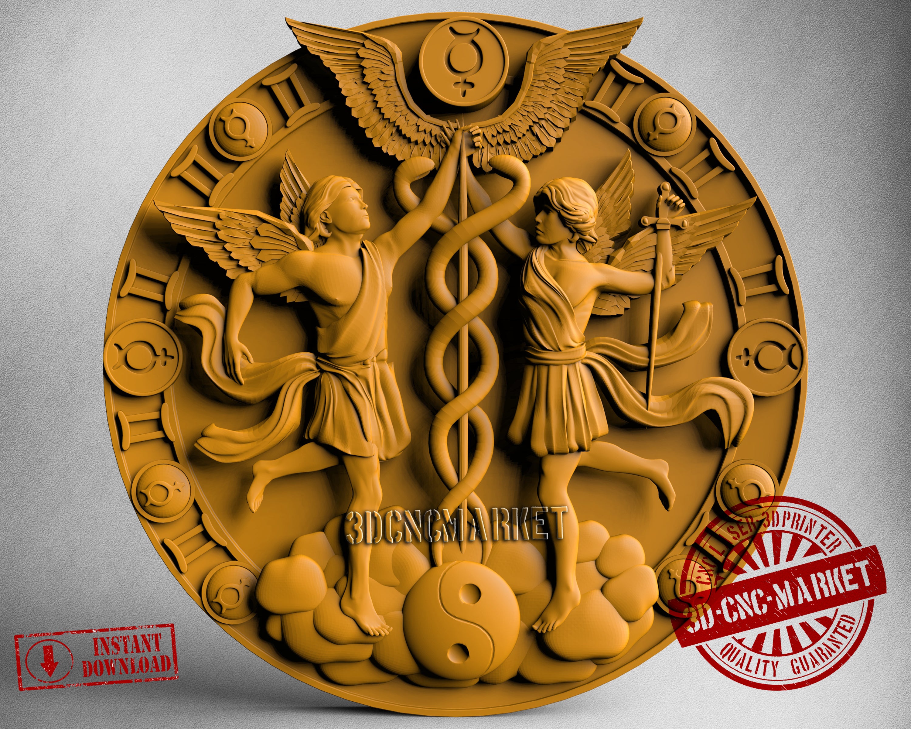 Gemini, 3D STL Model