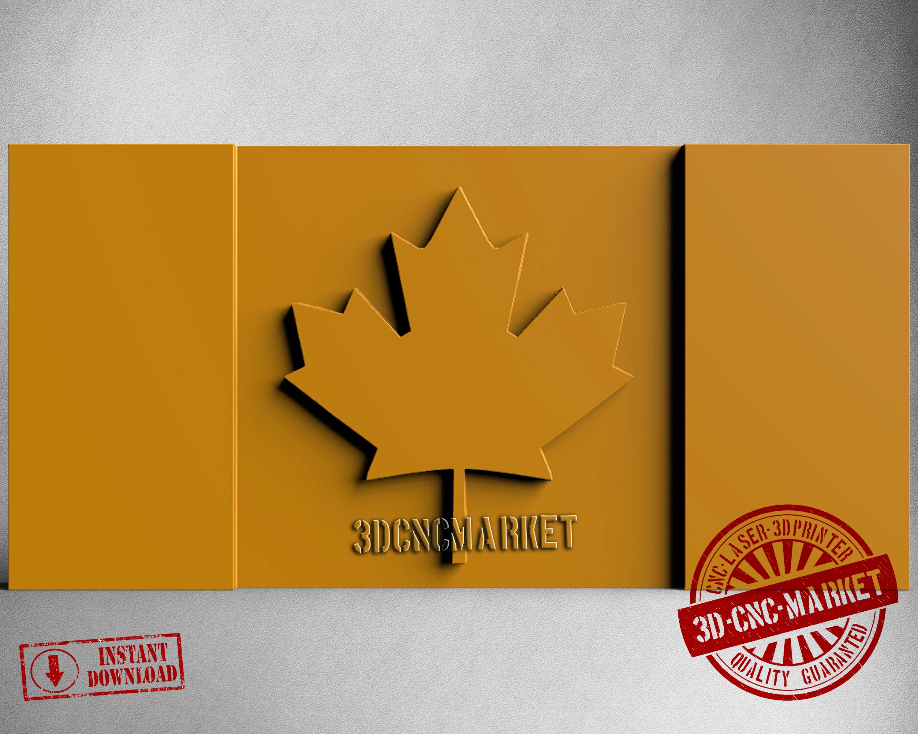 Canadian Flag, 3D STL Model