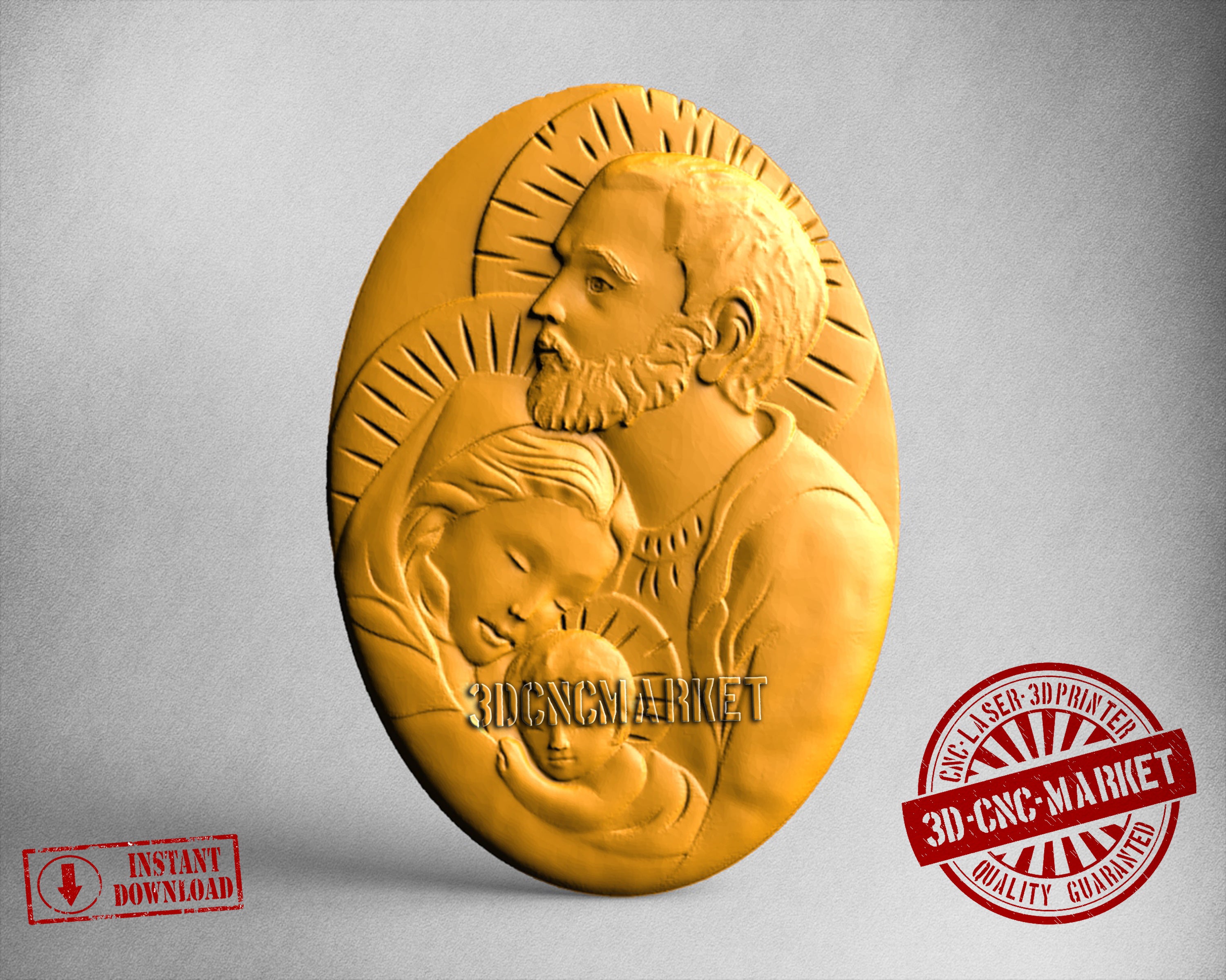 Holy Family, 3D STL Model