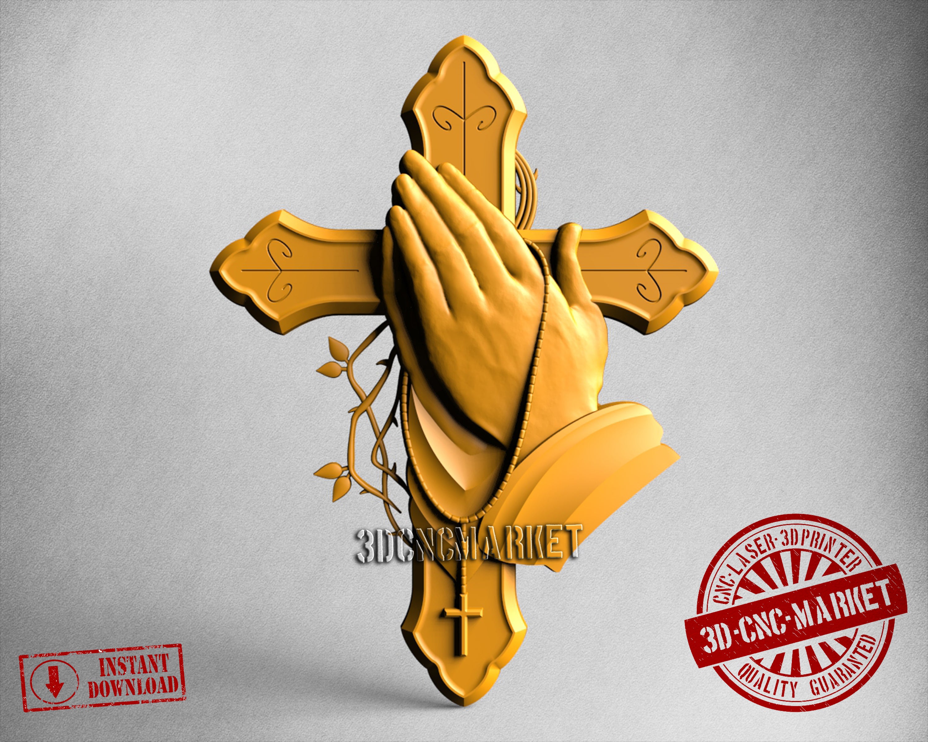 Pray Hands, 3D STL Model