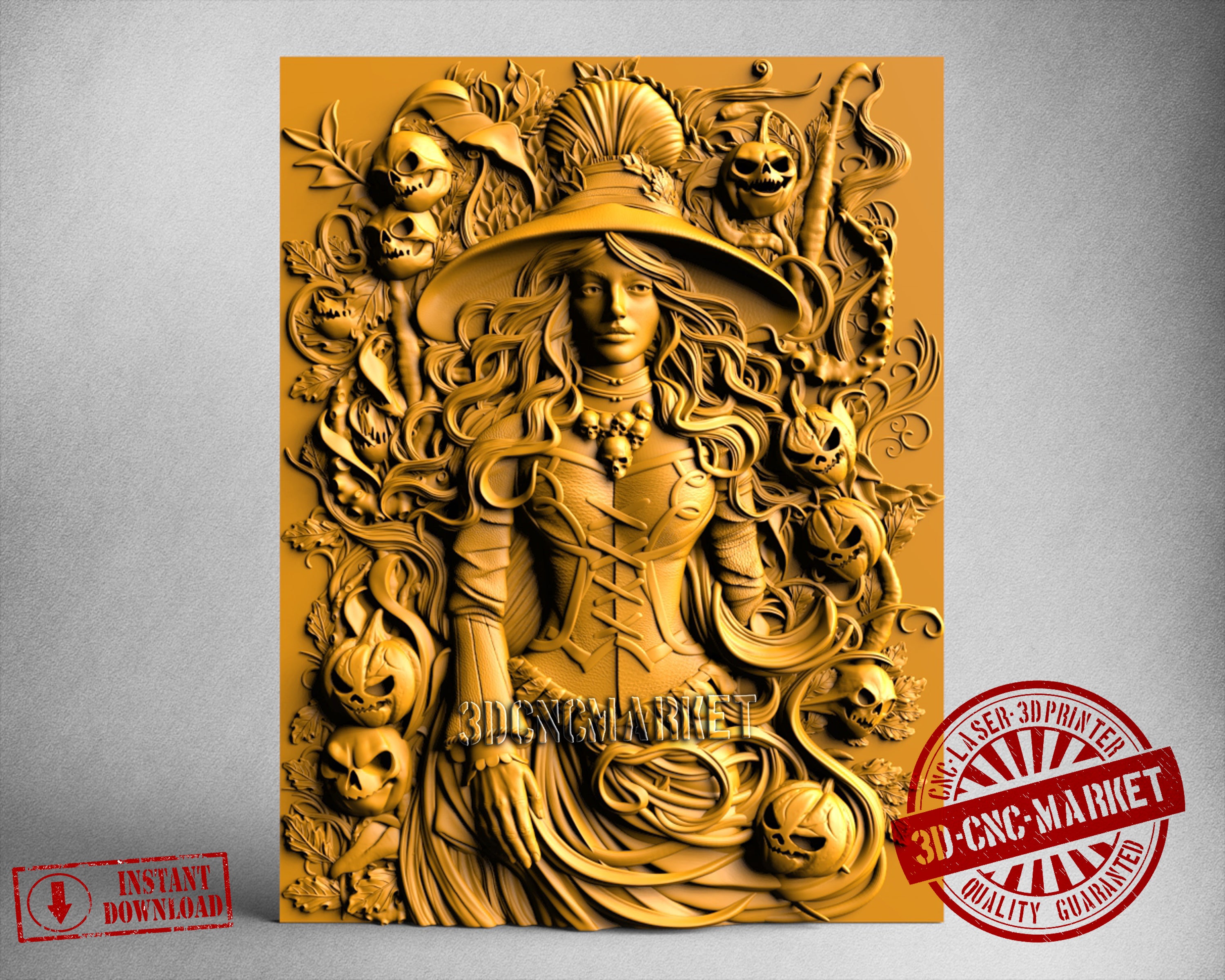 Halloween Witch, 3D STL Model