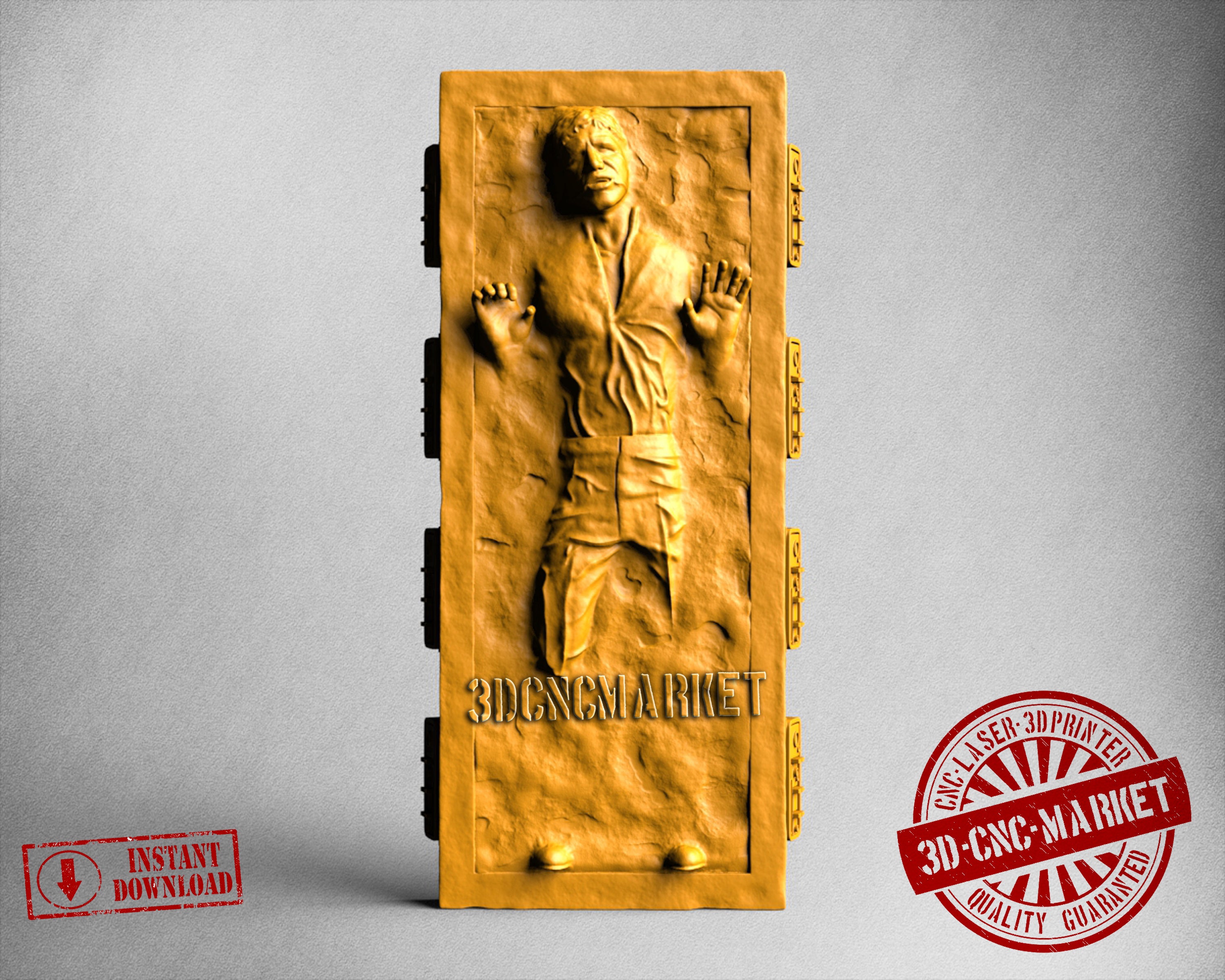 Han Solo Carbonite, 3D STL Model