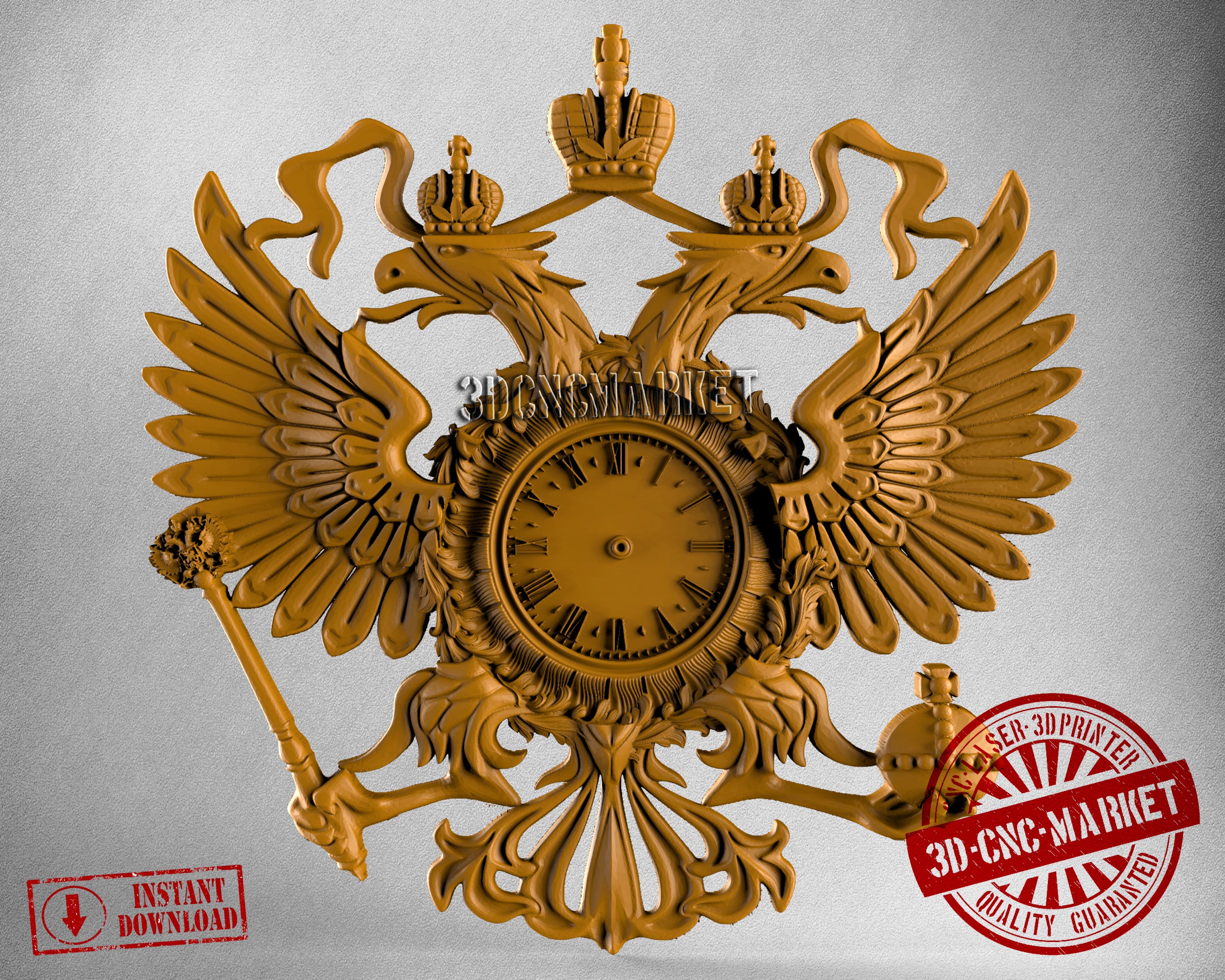 Eagle Emblem, 3D STL Model