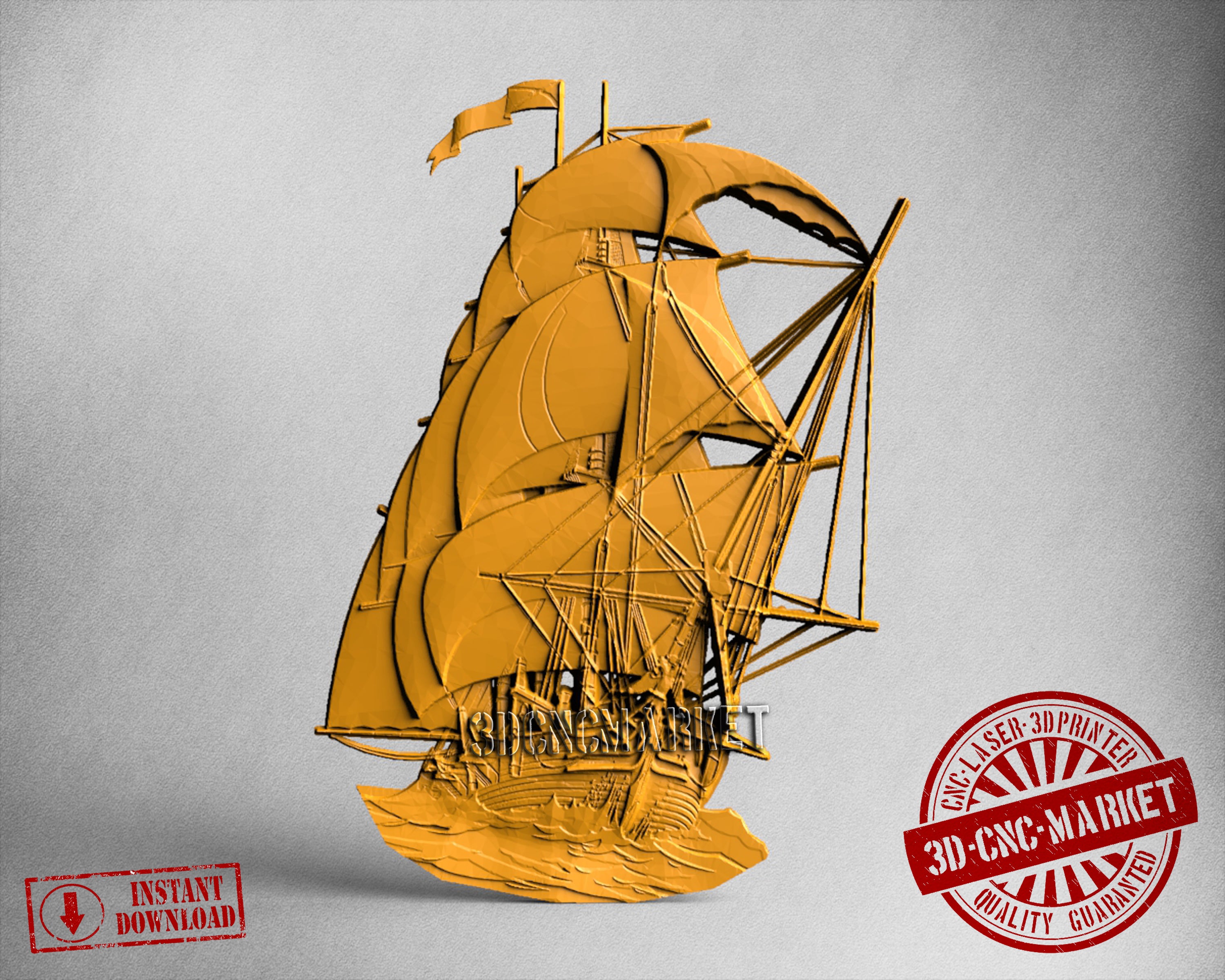 Ship, 3D STL Model