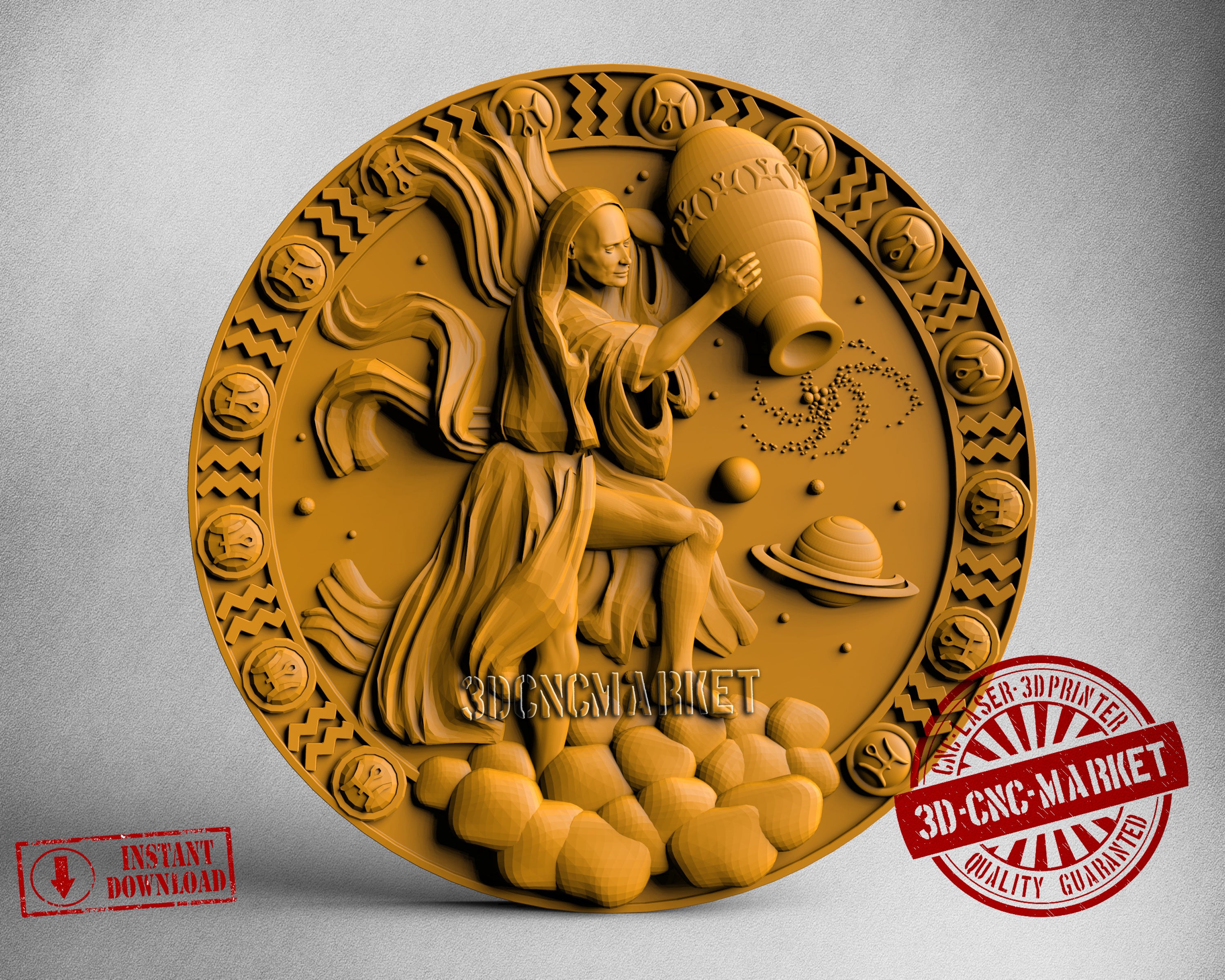 Aquarius, 3D STL Model