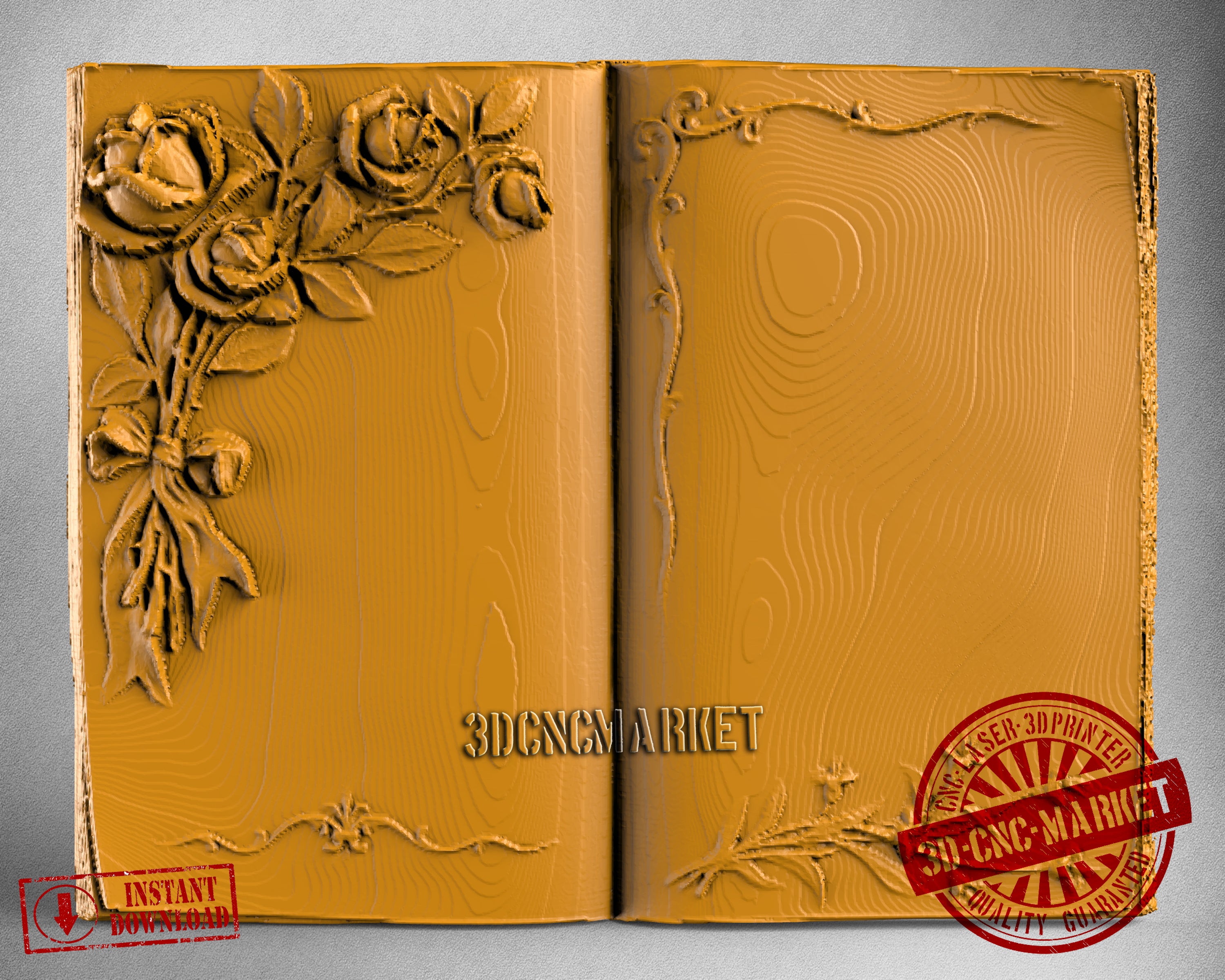 Book, 3D STL Model